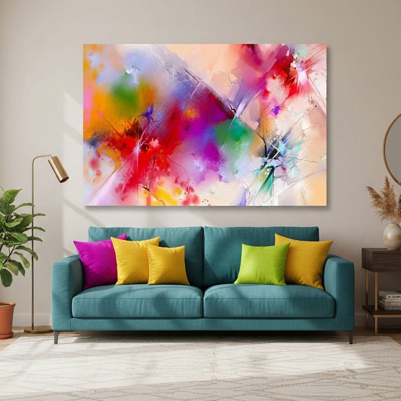 Tablou decorativ DEV02651100140 Cadru: 100% LEMN (Grosime: 3-4 cm) Multicolor