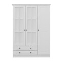 Dulap pentru haine, Minerva, Kale 3 Mebran Kapak 210, 135x210x52 cm, PAL, Alb
