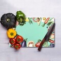 Tocător de sticlă, Hermia, 400FLR1284, Curățare ușoară, Multicolor