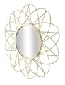 Oglinda decorativa Glam Isra, Mauro Ferretti, Ø 81.5 cm, fier/oglinda, auriu