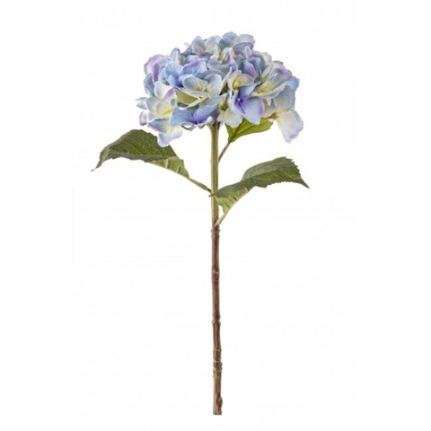 Floare artificiala, Hydrangea Gioiosa, Bizzotto, 52 cm, albastru deschis