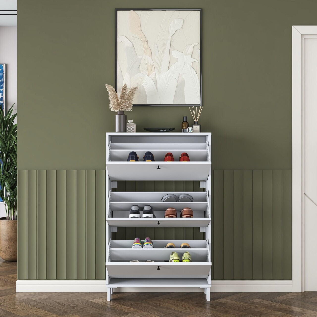 Pantofar, Hanah Home, EB112, 75x119.8x25 cm, PAL melaminat, Alb - view 10