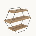 Raft de perete Azra, Kalune Design, 60x20x52 cm, maro