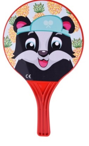 Set ping pong pentru plaja Raccoon, 3 piese, 23×38 cm, polipropilena, rosu Excellent Houseware