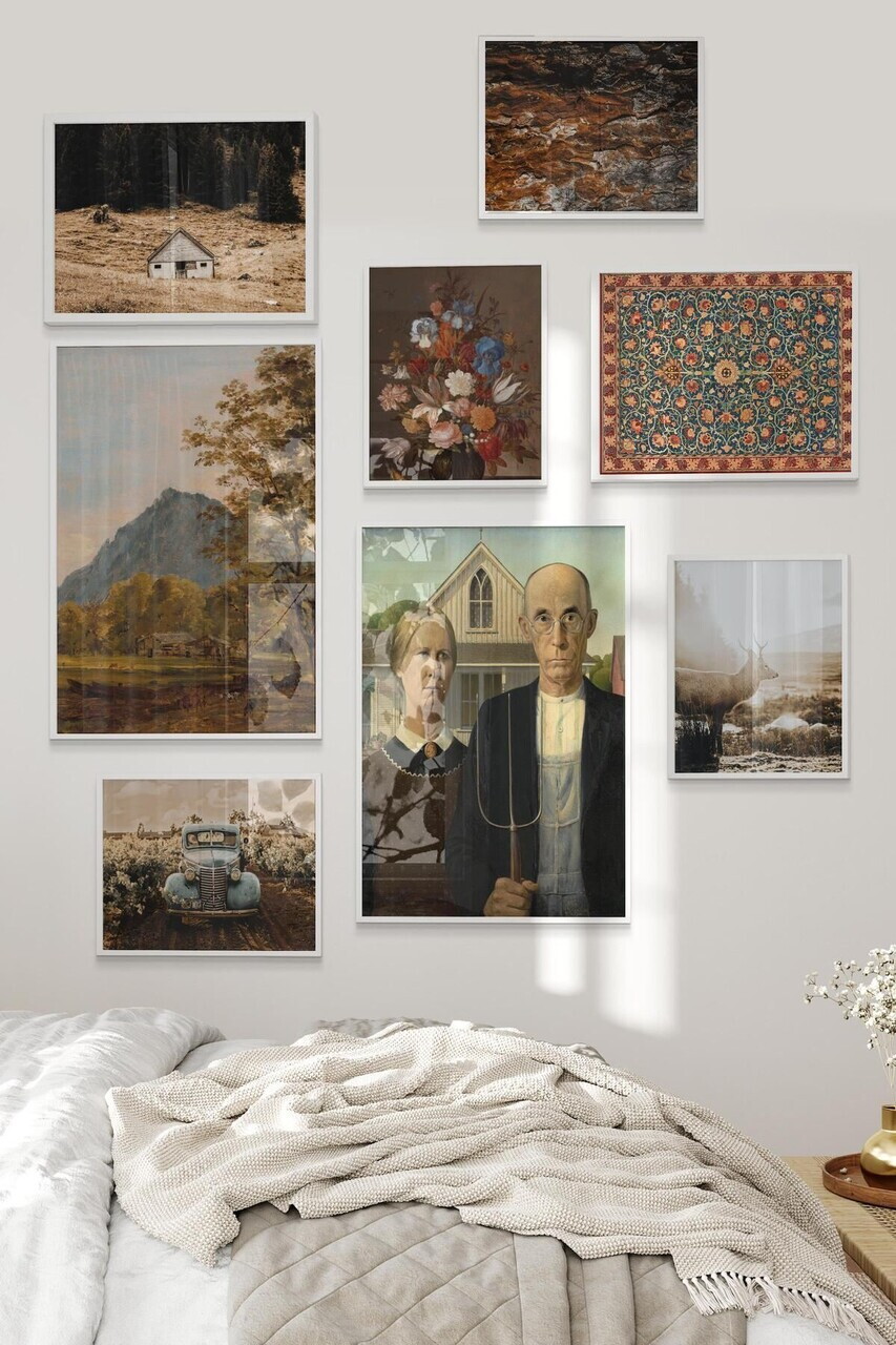 Tablou decorativ, Çgs-006-White-Byk, Lemn masiv, Față: 100% PVC STICLĂ, Multicolor - view 2