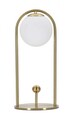 Lampa de masa Glamy Arc -A, Mauro Ferretti, Ø21 x 47 cm, 1 x E14, 40W, fier/sticla, auriu/alb