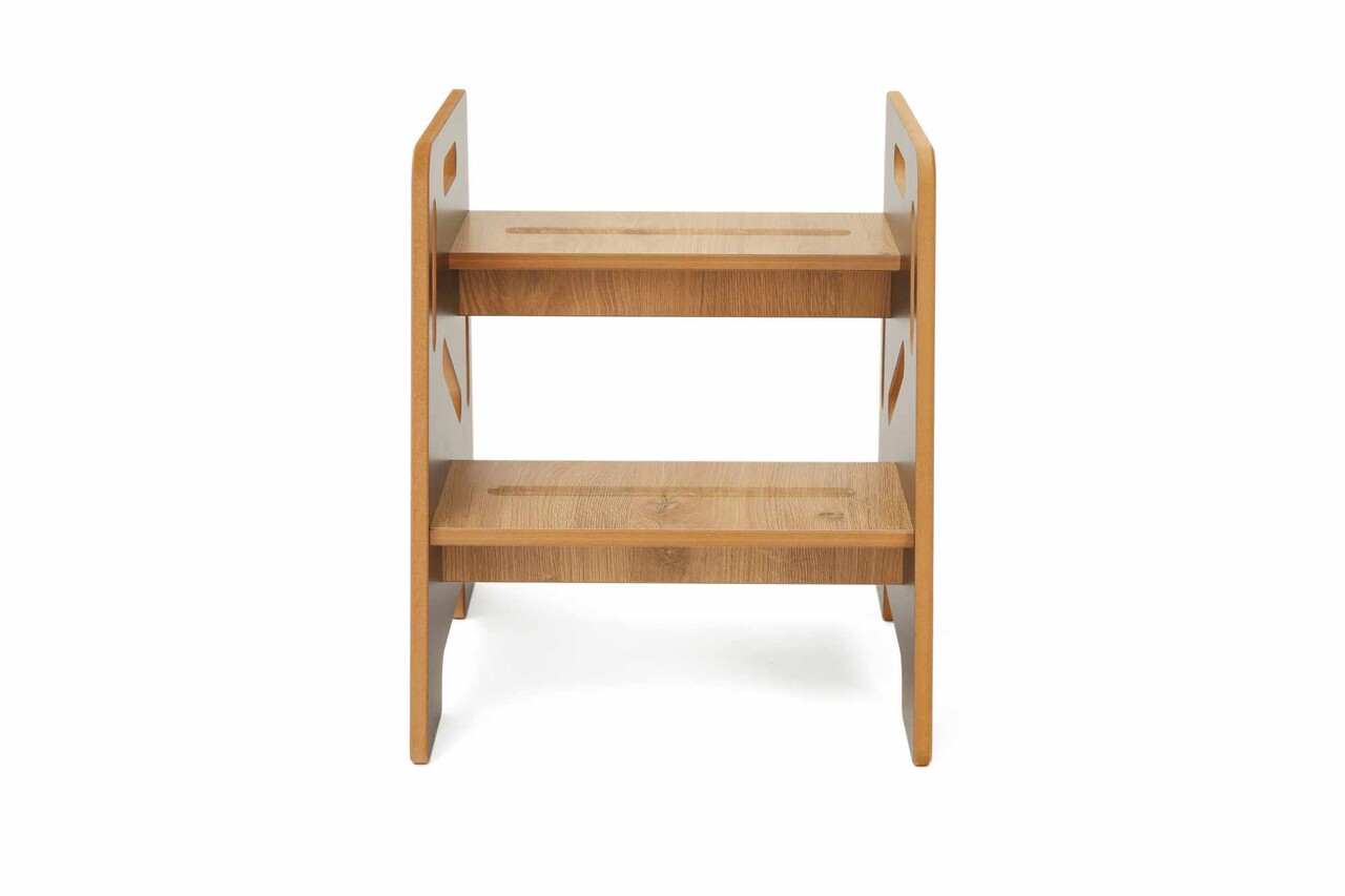 Scaun pentru copii, Hanah Home, Step Stool, 34x39x39 cm, Negru / Natural - view 4