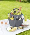 Organizator produse de curatenie Caddy, Wenko, 28x26.5 cm, poliester, antracit/argintiu