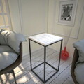 Masuta, Comforty, Pure, 35x62x35 cm, Alb/Negru
