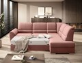 Coltar extensibil dreapta 3 locuri ELTAP, RT-24NU, Siber, 270x186x93 cm, lemn/poliester, roz