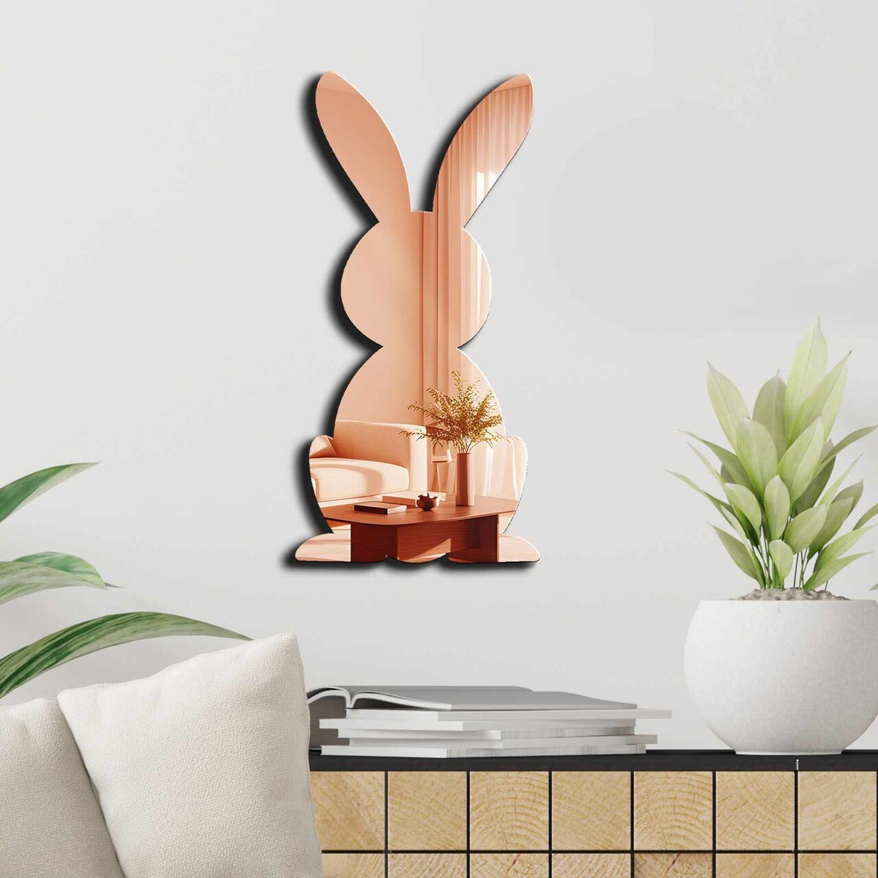 Oglinda decorativa, EAS005ROSEGOLD, Partea de jos: 100% EVA (Grosime: 10 mm), Auriu roz - view 3
