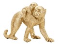 Decoratiune Monkey Mom, Mauro Ferretti, 29.5x11.5x18.5 cm, polirasina, auriu