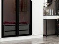 Dulap pentru haine, Minerva, Kale Plus, 225x210x52 cm, PAL, Fumuriu