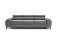 Canapea extensibila 3 locuri, ELTAP, SO-LAU-04NU, Laurence, 261x97x105 cm, lemn/poliester, gri