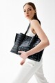 Geanta, Lucky Bees, 346 Black Dark Blue, piele ecologica, negru/bleumarin