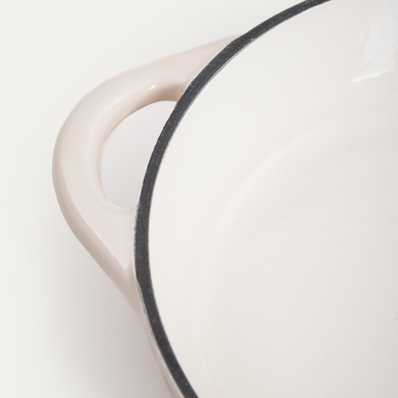 Oala Andreas, Homla, 28 cm, 2.5 L, fonta, crem - view 5