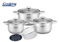 Set de gatit Victoria, Cooking by Heinner, 8 piese, inox