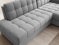 Coltar extensibil dreapta 3 locuri ELTAP, RT-04SO, Blezalt, 240x150x82 cm, lemn/poliester, gri deschis
