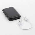 Portofel pentru carduri cu protectie RFID si baterie externa 2500 mAh, Sbanket, InnovaGoods, 11.3 x 7 x 1.6 cm, negru