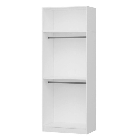 Dulap pentru haine, Minerva, Kale White, 90x235x52 cm, PAL, Alb