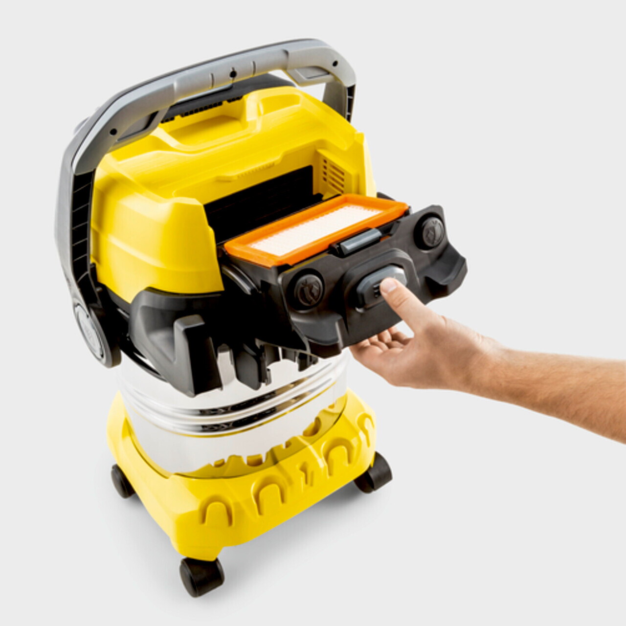 Aspirator umed-uscat WD 5 P S V-25/5/22, Karcher, galben — imaginea 6