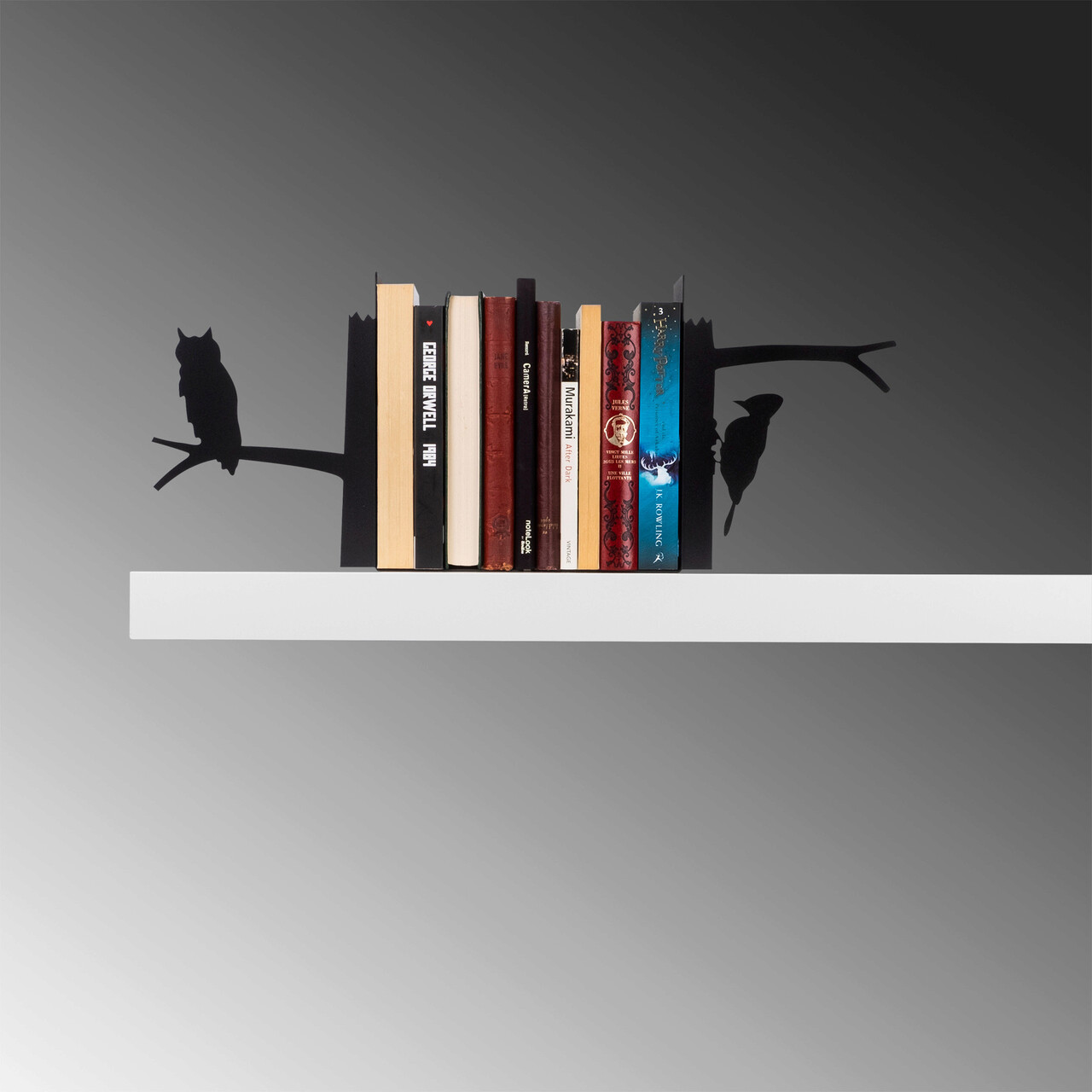 Opritor de carti, Kitap tutucu 6, Metal, Negru - 1 | YEO