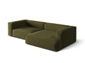 Coltar modular dreapta 4 locuri, Nuria-88, Micadoni Home, 292x147x72 cm, catifea, verde moss melange