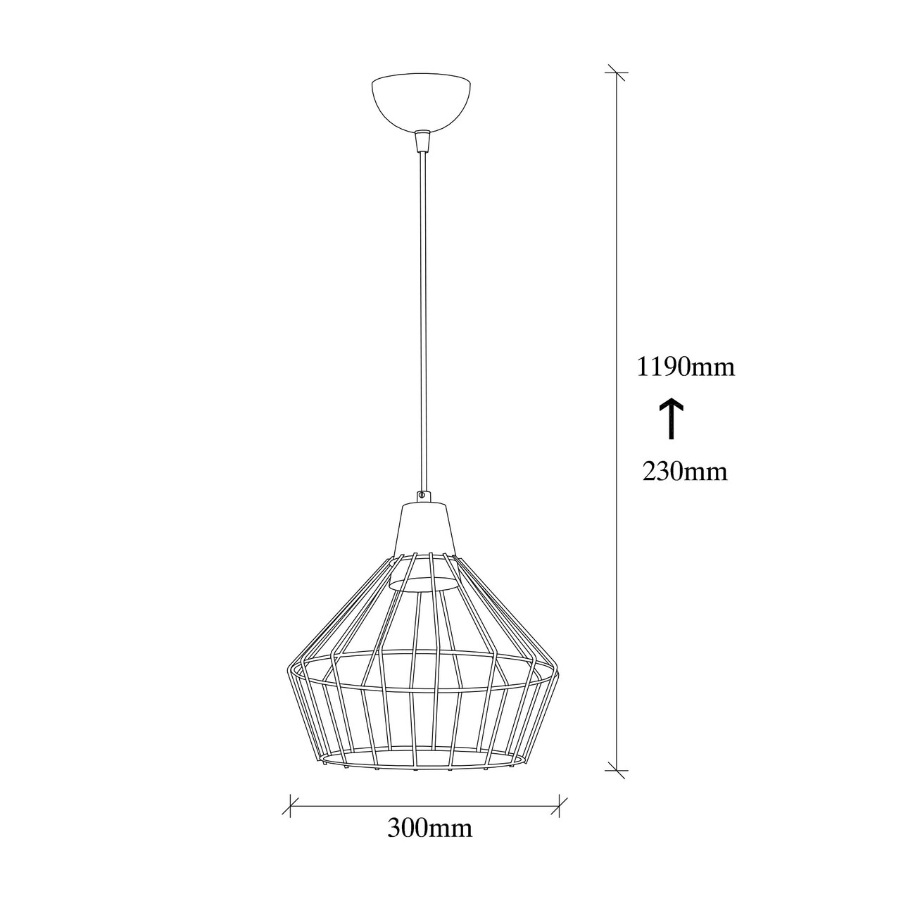Lustra, Tatum, 584TTM1162, Metal, Negru - 2 | YEO