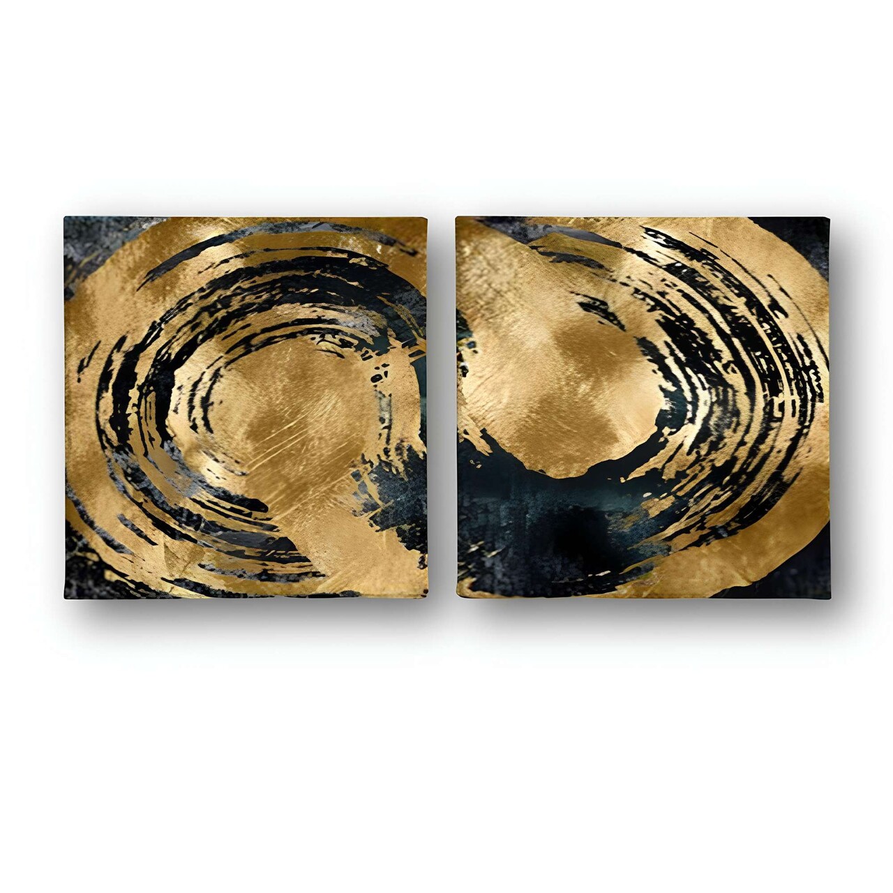Set 2 tablouri decorative, ASR_CNV2-12 40x40, Lemn, Multicolor - view 2
