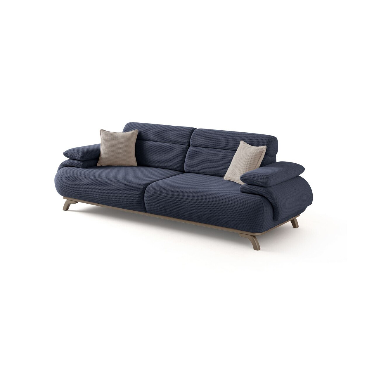 Canapea 3 locuri, Atelier del Sofa, 752EST1141, Lemn de carpen/PAL melaminat, Albastru navy - view 9