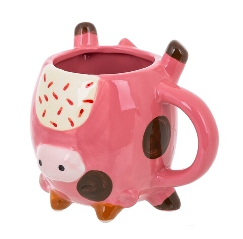 Cana, Pig Dotty, Creaciones Meng, 13x9.5x10 cm, ceramica, maro