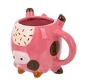 Cana, Pig Dotty, Creaciones Meng, 13x9.5x10 cm, ceramica, maro