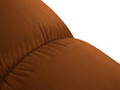 Taburet, Bellis-51, Micadoni Home, 94x94x43 cm, catifea, teracota