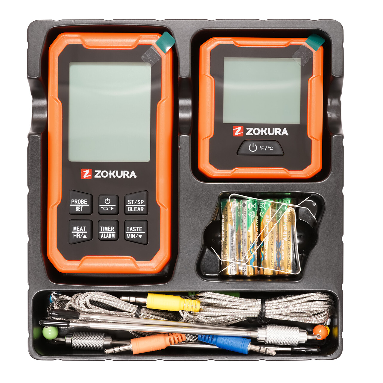 Termometru digital wireless pentru carne, cu 4 sonde - Zokura - imagine 7