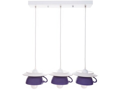 Lustra afternoon tea, deco republic, e27, 3x60w, ceramica, indigo