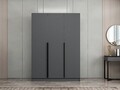 Dulap pentru haine, Minerva, Kale Anthracite, 135x210x52 cm, PAL, Antracit