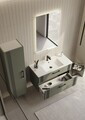 Dulap de baie cu chiuvetă, Hanah Home, Bari 100 v2, Verde Mat