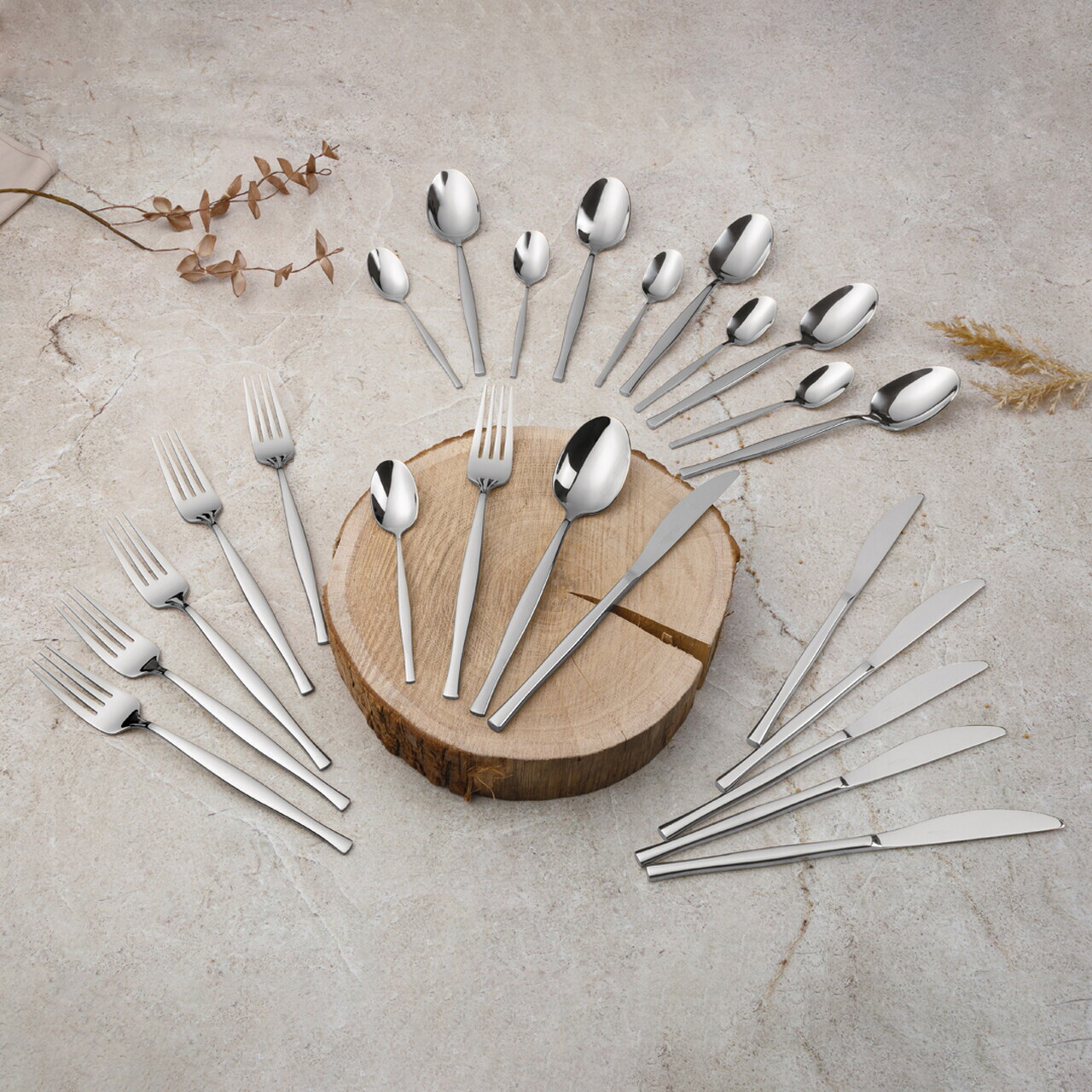 Set tacamuri 24 piese Berlinger Haus, Cutlery, inox, argintiu - imagine 7