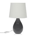 Lampa de masa Camy, Versa, 20 x 35 cm, ceramica, gri