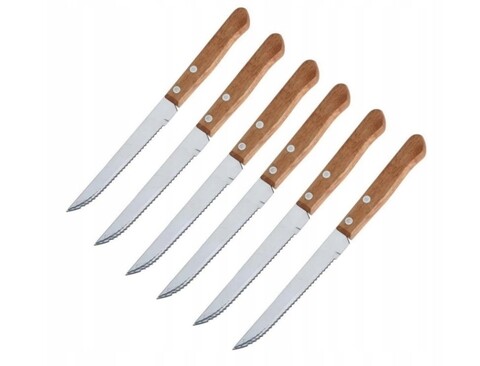 Set 6 cutite pentru friptura Vaggan, 21 cm, inox,