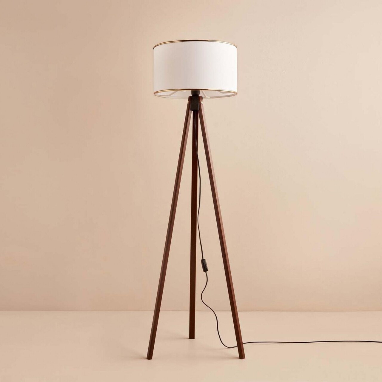 Lampadar, L'essentiel Maison, 780SGN3507, Alb/Maro