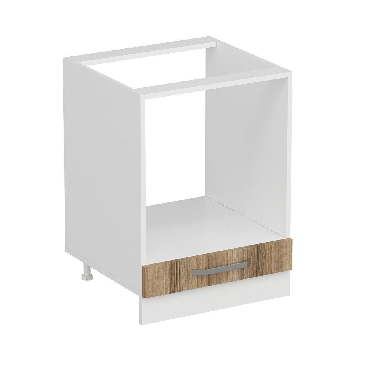 Dulap pentru bucatarie, Hanah Home, Minar, 60x87x58 cm, Alb / Dore — imaginea 4