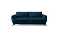 Canapea extensibila 3 locuri ELTAP, Meg07, Megis, 242x95x90 cm, lemn/poliester, albastru inchis