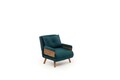 Canapea extensibilă cu 1 loc, Futon, 859FTN2333, Metal , Verde petrol