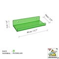 Raft de perete acrilic, Hanah Home, Vivid, 40x10x4 cm, Verde