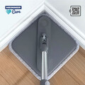 Set curatenie Mega Clean, Heinner Care, 20x20x130 cm / 30x30x18.5 cm, plastic/microfibra, gri/portocaliu
