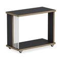 Masuta de cafea Negro, Pakoworld, 50x24x42 cm, PAL melaminat, gri inchis