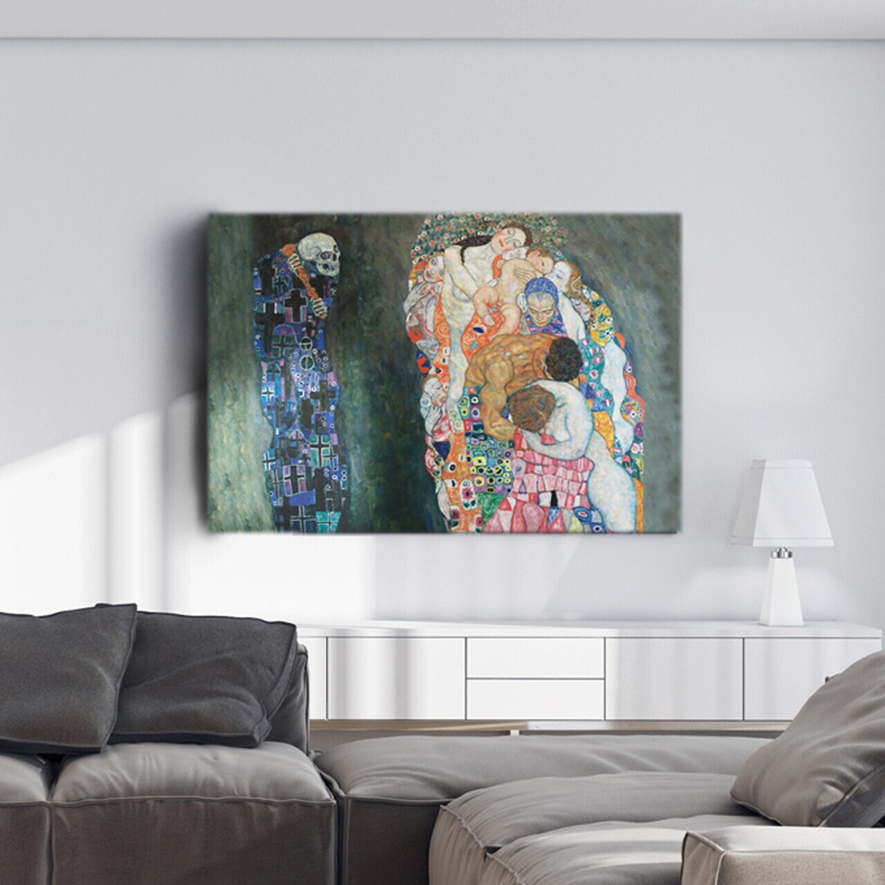 Tablou decorativ, BAS-YAP-1035, Dimensiune: 60 x 90 cm, Multicolor — imaginea 3