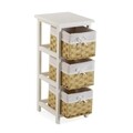 Dulap baie cu 3 cosuri Pompei, Versa, 29 x 25 x 62 cm, lemn, natural