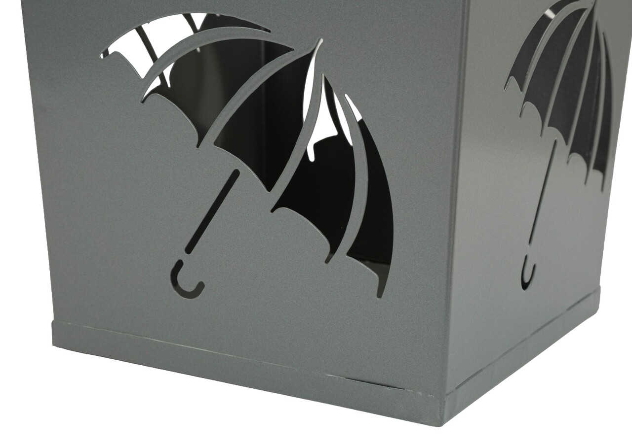 Suport pentru umbrele, Mauro Ferretti, Holder -A, 19x19x48 cm, metal, gri - imagine 2